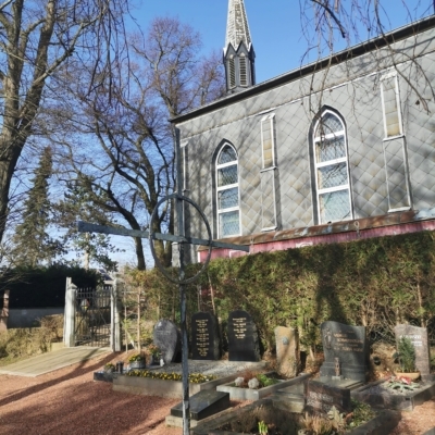 Der Friedhof an der Evangelischen Kirche