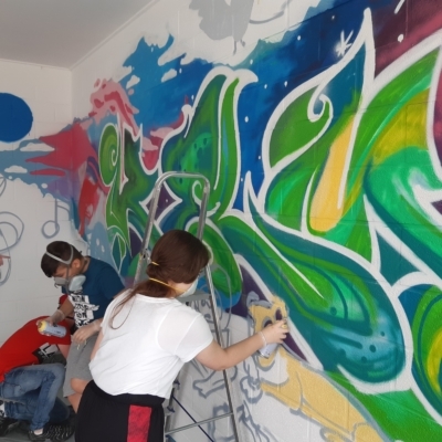 Jugend und Animation Kelmis Graffiti Projekt