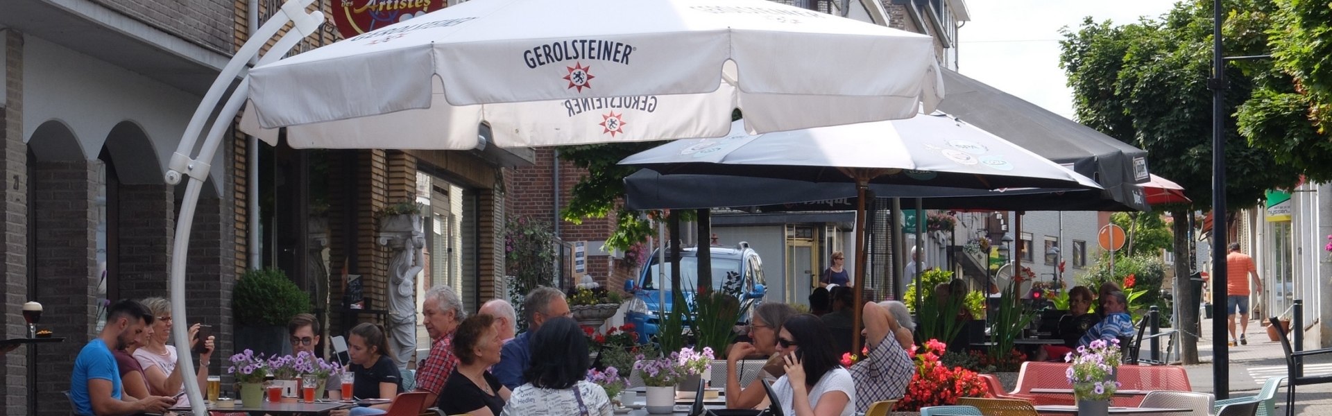 Eine Terrasse in der Kelmiser Kirchstraße