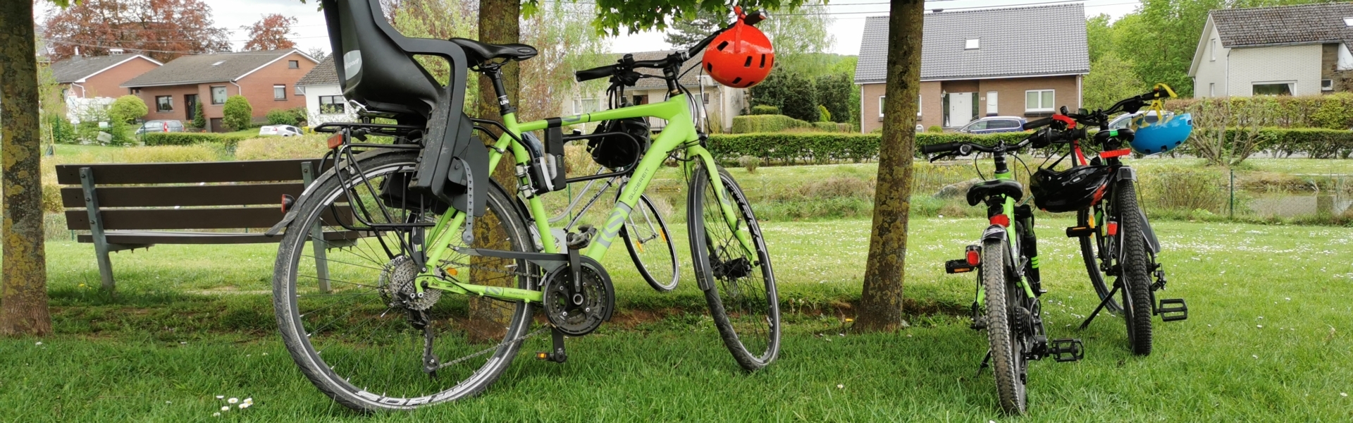 Fahrräder im Hergenrather Gemeindepark