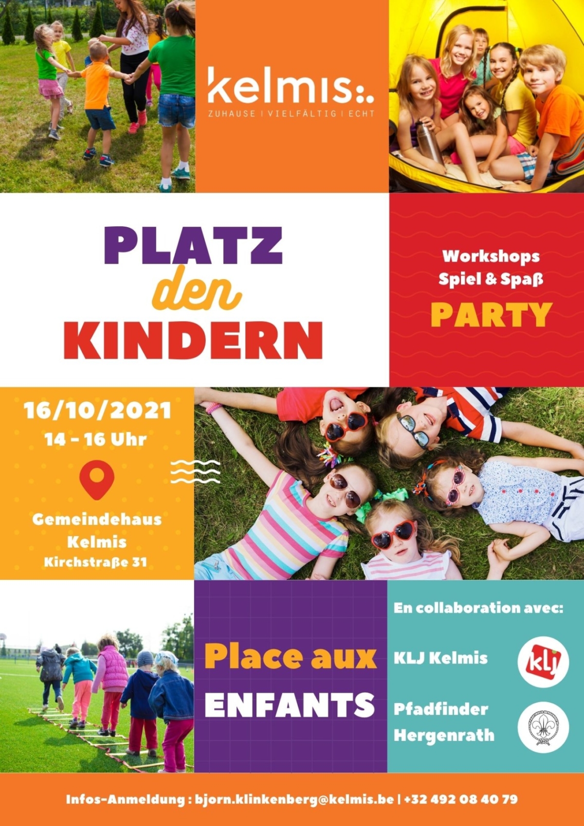 Am 16. Oktober „Platz den Kindern” im Gemeindehaus