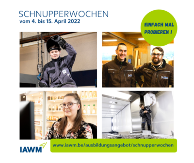 Schnupperwochen des IAWM in den Osterferien