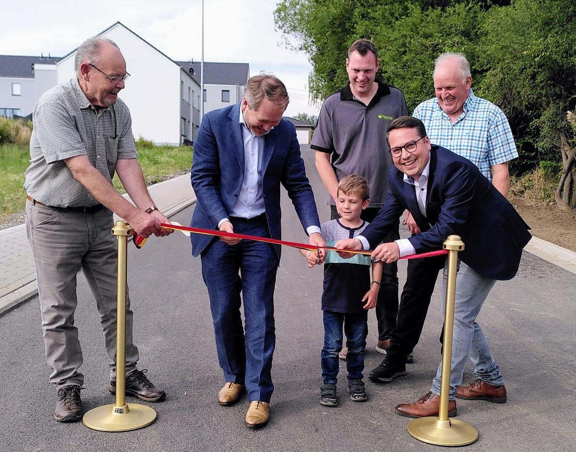 Le chemin d’Emmaburg réaménagé a été inauguré officiellement ce soir