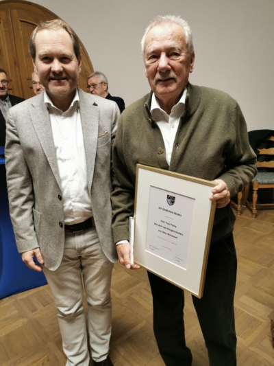 Diplôme d’honneur pour Paul Pauly