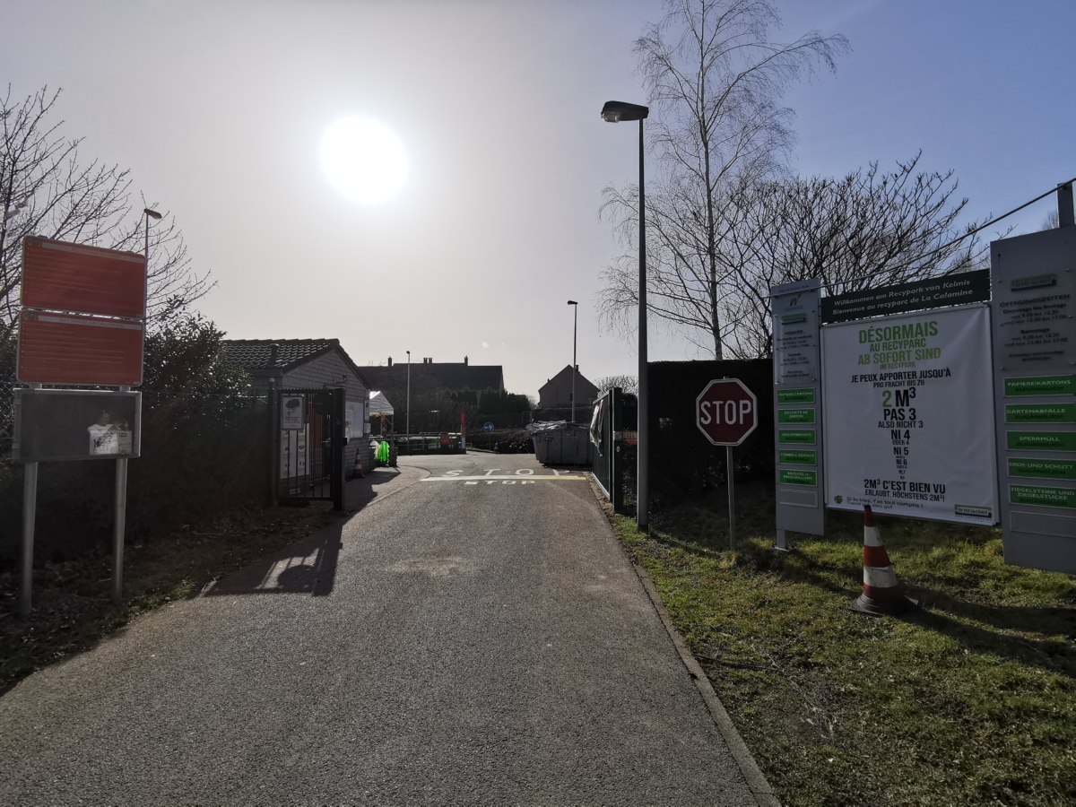 Recypark fermé ce jeudi matin