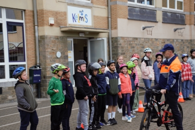 Formation en sécurité routière à l »école communale de La Calamine