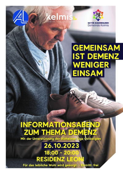 Informationsabend zum Thema Demenz am 26. Oktober in der Residenz Leoni