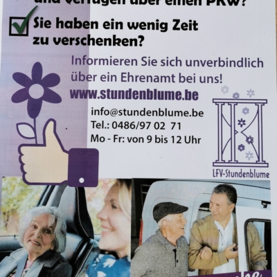 Stundenblume sucht ehrenamtliche Autofahrer und -fahrerinnen
