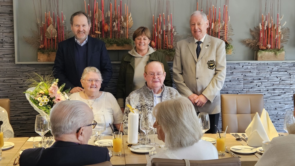 Willy Fagot und Marguerite Uerlings feiern Diamantene Hochzeit