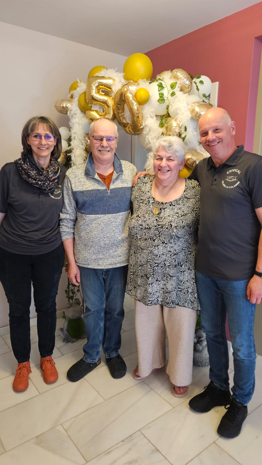 Glückwünsche für Jean Delespesse und Annette Bindels zur Goldenen Hochzeit