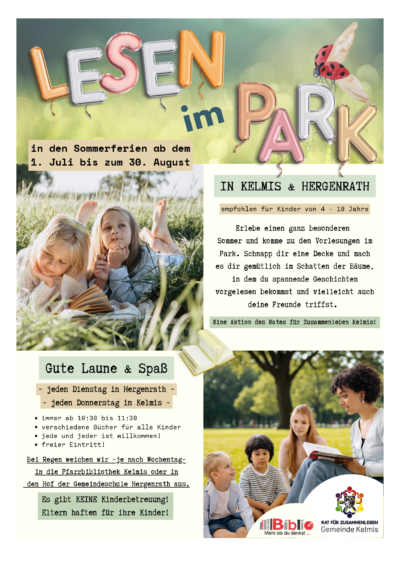 Ehrenamtliche Vorleser (-innen) für Kindervorlesungen gesucht