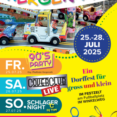 Kirmes in Hergenrath (25.-28. Juli): Straßensperrungen im Dorfkern usw.
