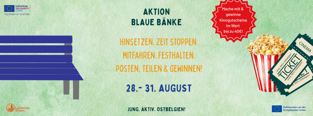Die Aktion „Blaue Bank“-Aktion bringt frischen Wind in die Dorfentwicklung