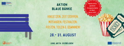 Die Aktion „Blaue Bank“-Aktion bringt frischen Wind in die Dorfentwicklung
