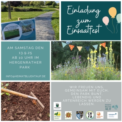 Einsaatfest im Hergenrather Park am Samstag