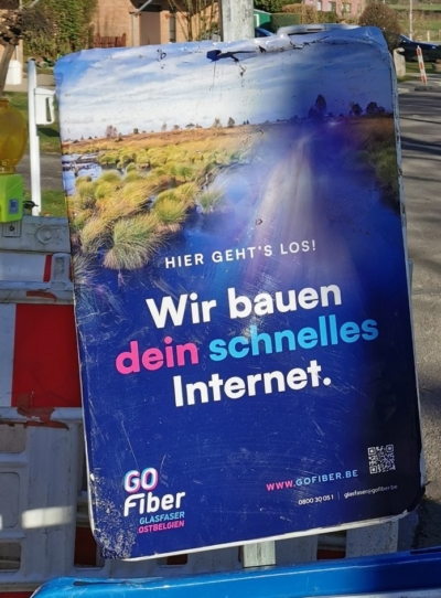Fibre optique à Hergenrath : des trottoirs seront rejointoyés ce samedi