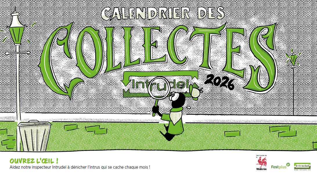 Intradel distribue le calendrier des collectes du 1er au 5 décembre