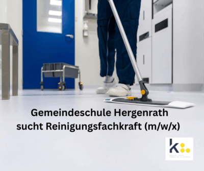Gemeindeschule Hergenrath sucht Reinigungsfachkraft (m/w/x)