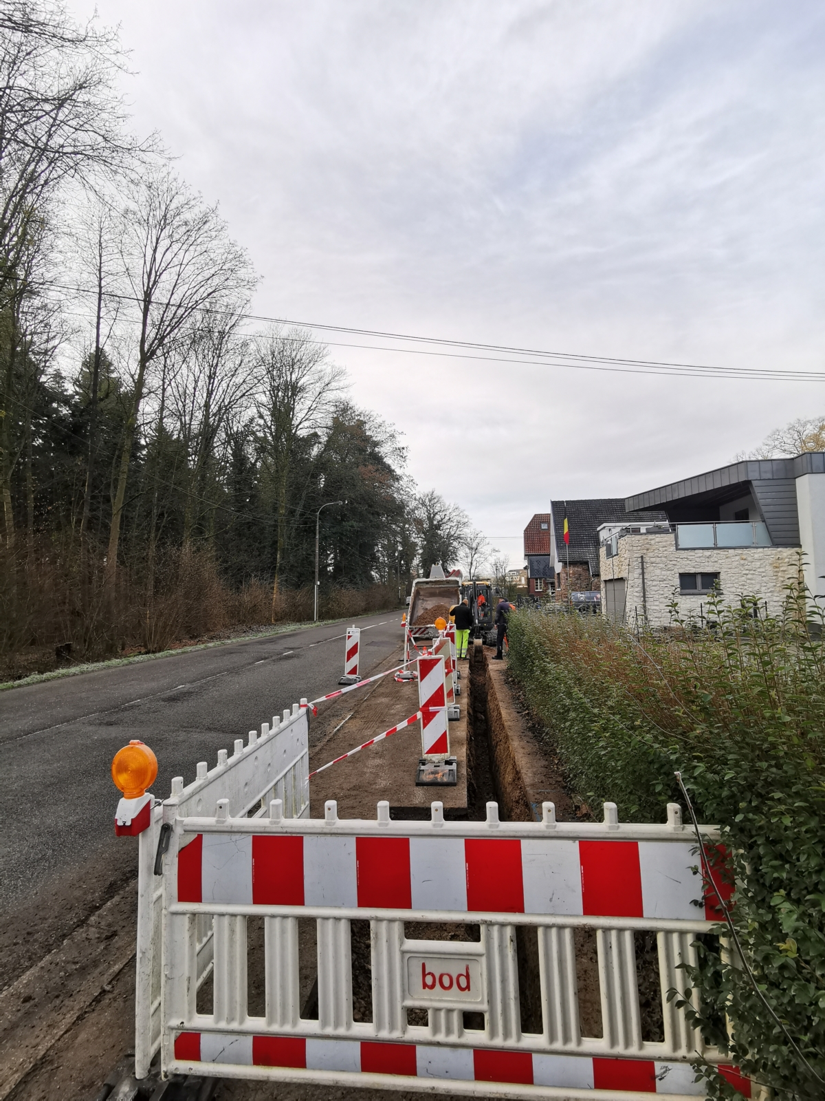 Arbeiten in der Hauseter Straße