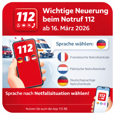 Neuerung beim Notruf 112 ab Montag, 16. März