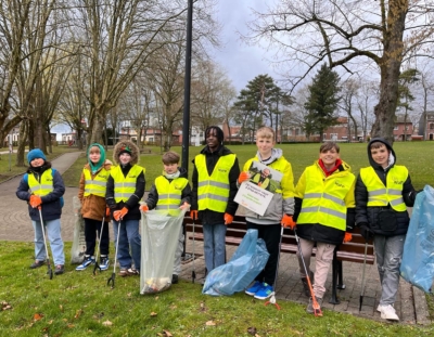 Kindergemeinderat beteiligte sich an der Müllsammelaktion „Großer Frühjahrsputz“