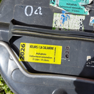 Poubelles dépourvues d&rsquo;une vignette valide ne seront plus vidées à partir du 1er mai