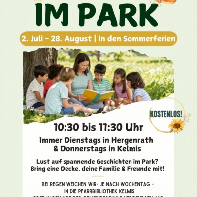 Leser/Leserin für „Lesen im Park“ gesucht