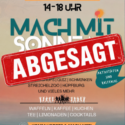 Mitmach-Sonntag im ÖSHZ-Park abgesagt