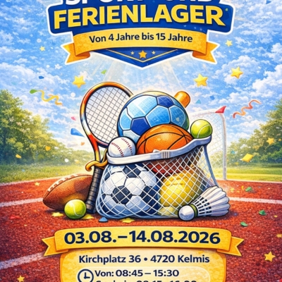 Sport- und Ferienlager vom 3. bis zum 14. August – Einschreibungen laufen
