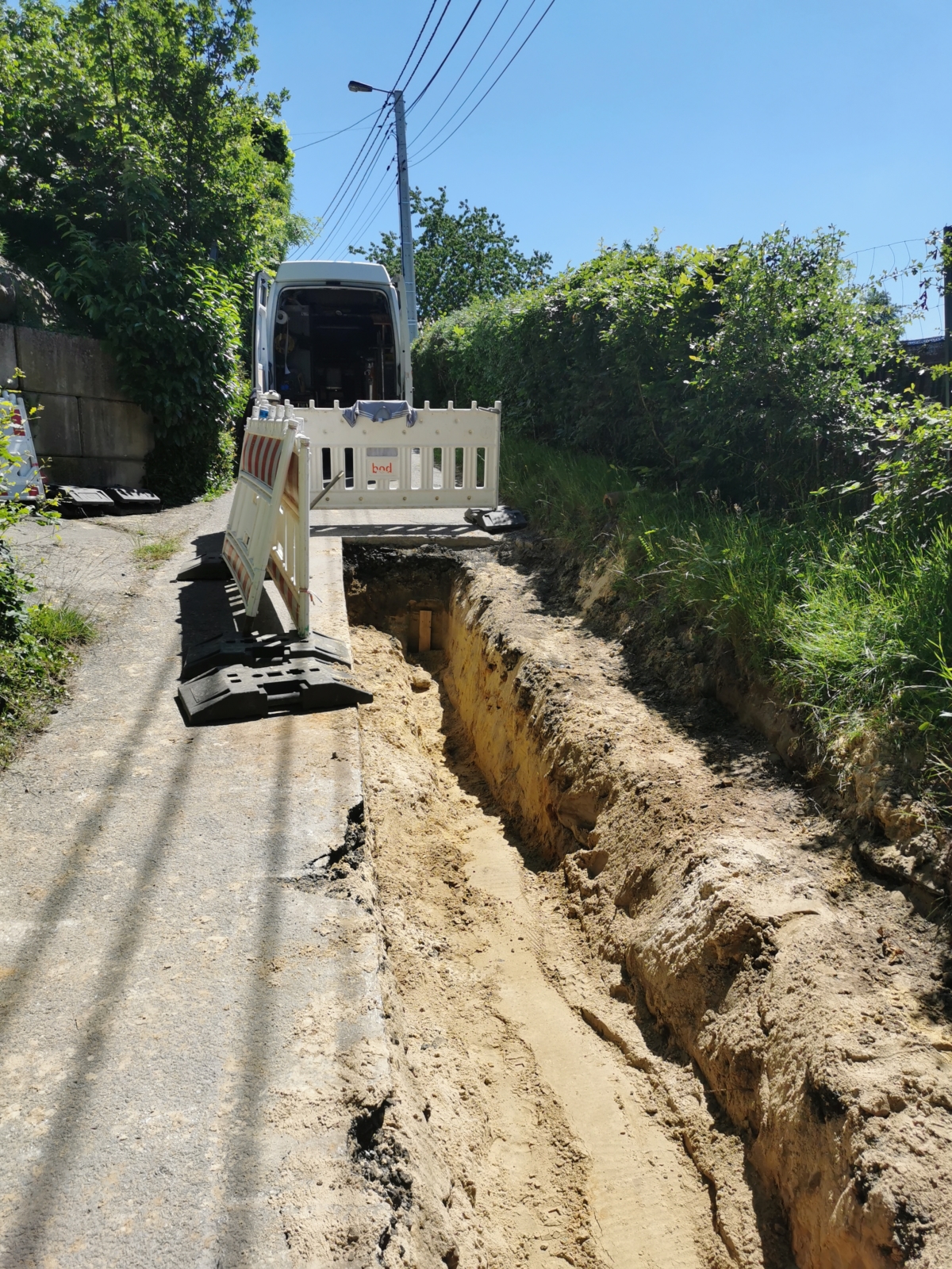 Wasserleitung in der Buschstraße in Hergenrath wird erneuert