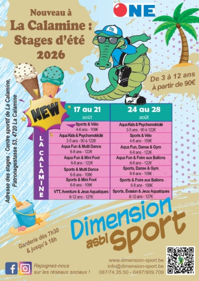 Deux stages d&rsquo;été pour les jeunes en août – Les inscriptions en cours