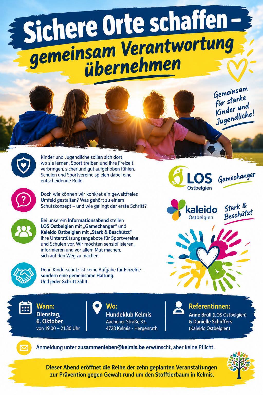 Prävention gegen Gewalt: Auftakt der Eventreihe am 6. Oktober