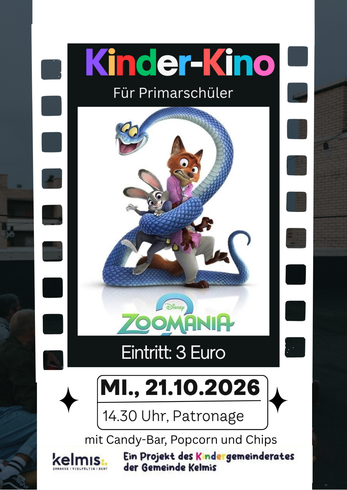 Kinder-Kinonachmittag am Mittwoch, 21. Oktober in der Patronage