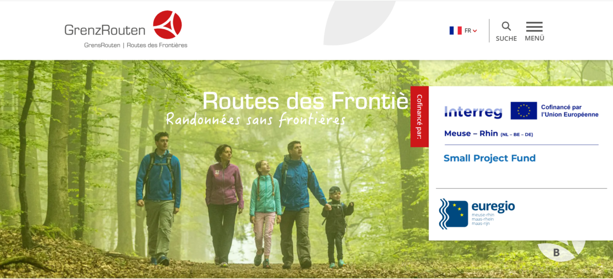 Site dédié à la randonnée Grenzrouten.eu entièrement mis à jour